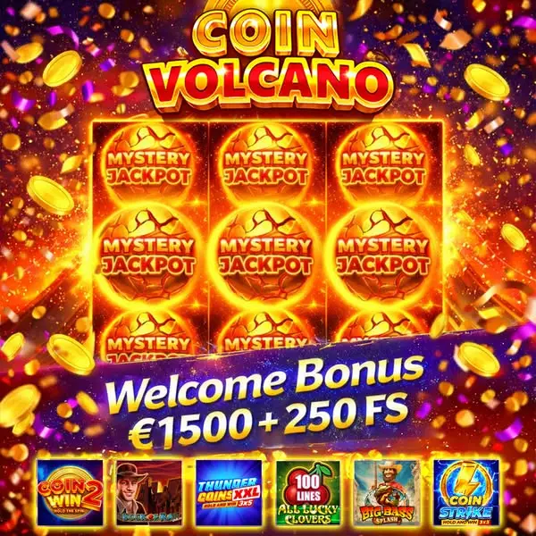 Кадр рекламы Coin Volcano
