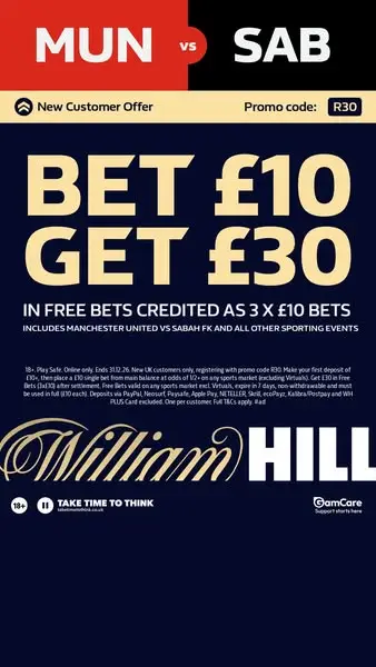 Кадр рекламы William Hill