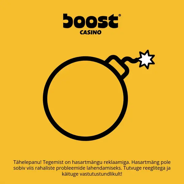 Кадр рекламы BoostCasino Estonia