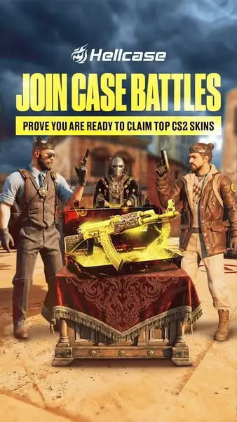 Кадр рекламы CS:GO Hellcase