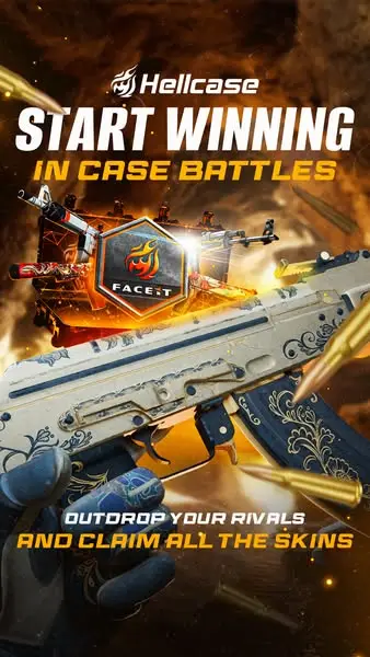 Кадр рекламы CS:GO Hellcase