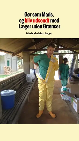 Кадр рекламы Læger uden Grænser (MSF)