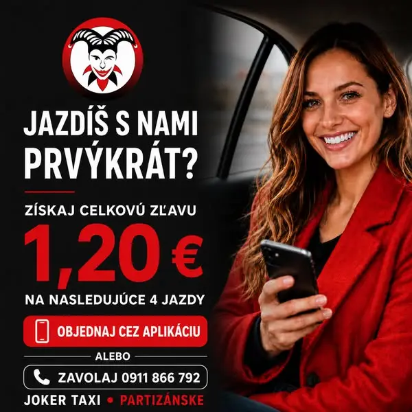Кадр рекламы Joker Taxi Partizánske