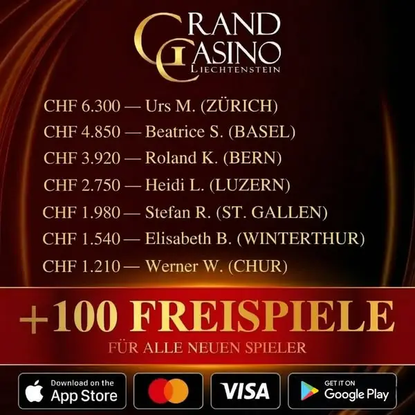 Кадр рекламы Grand Casino Liechtenstein