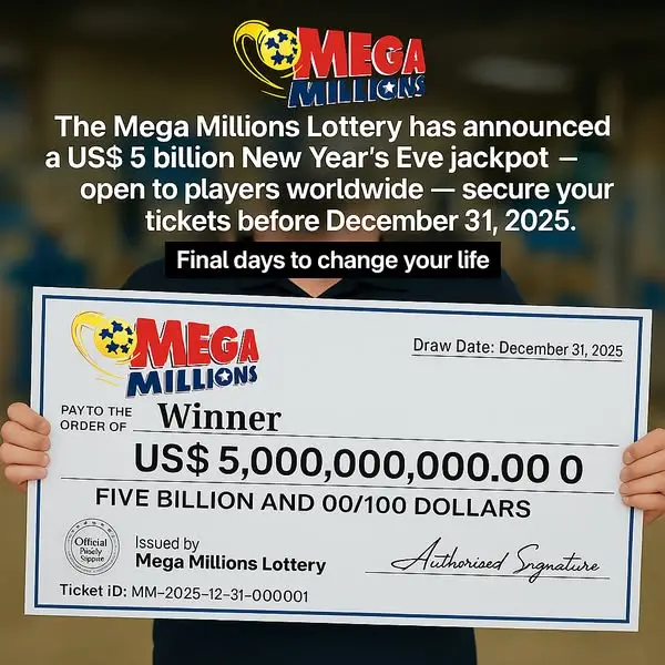 Кадр рекламы Mega Lottery USA