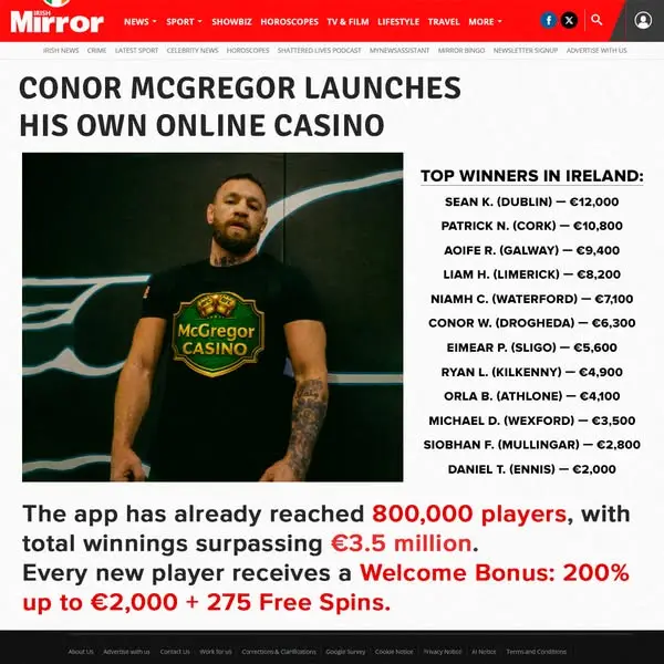Кадр рекламы McGregor Casino