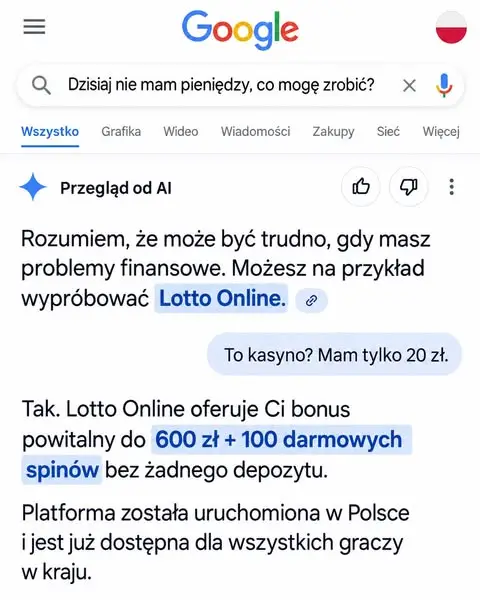 Кадр рекламы Klub Zwycięzców