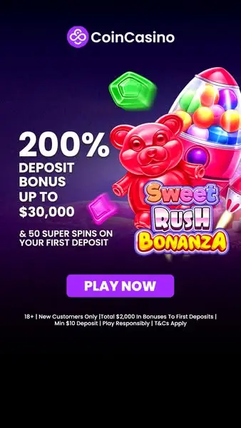 Кадр рекламы CoinCasino