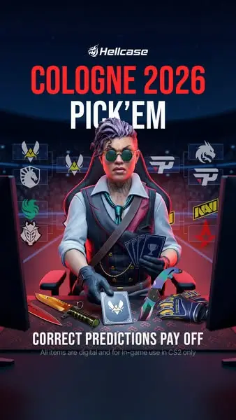 Кадр рекламы CS:GO Hellcase