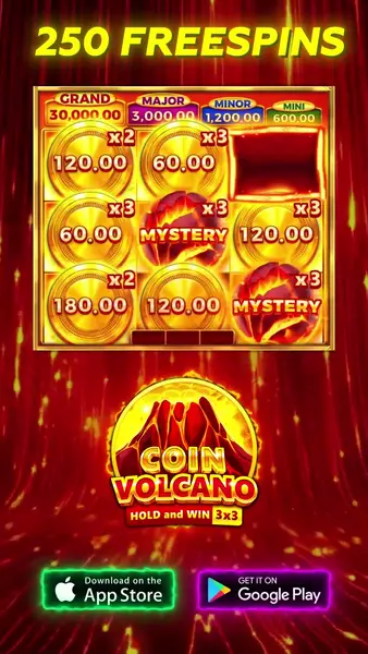 Кадр рекламы Coin Volcano