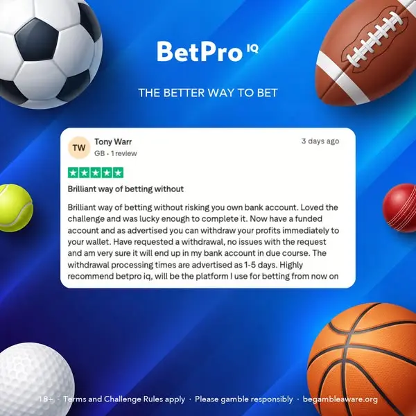 Кадр рекламы BetPro IQ - Sports Betting