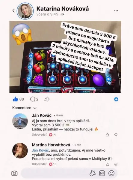 Кадр рекламы Kajot Games