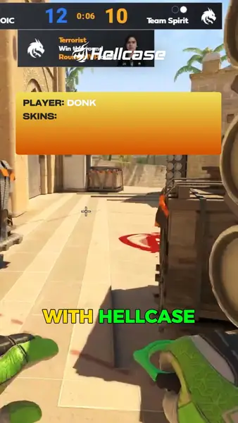 Кадр рекламы CS:GO Hellcase