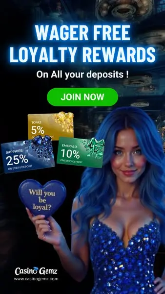 Кадр рекламы Casino Gemz