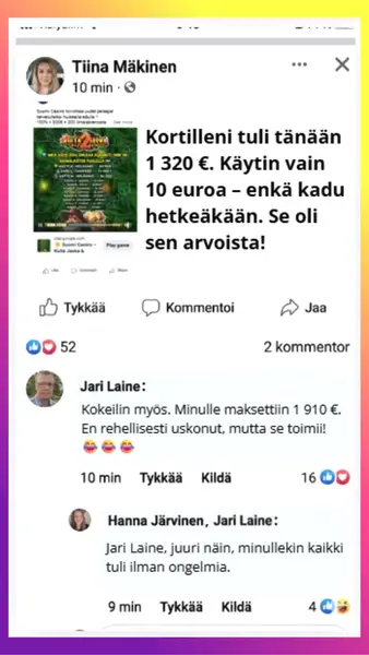 Кадр рекламы Casino Suomi