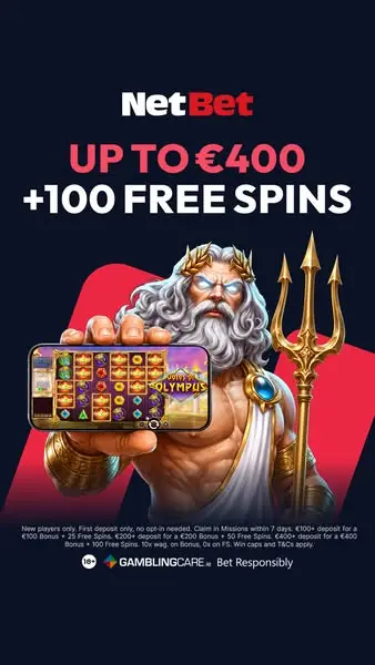 Кадр рекламы NetBet Ireland