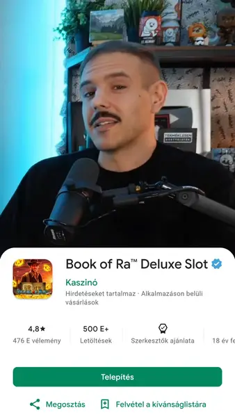 Кадр рекламы Book of Ra