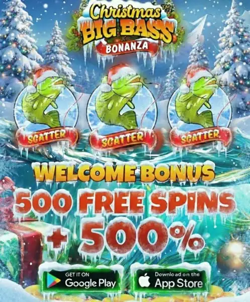 Кадр рекламы Big Bass Bonanza Christmas