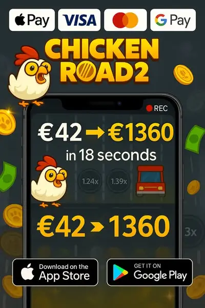 Кадр рекламы Chicken Road