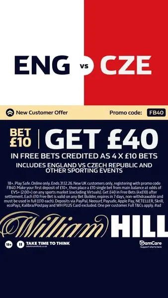 Кадр рекламы William Hill