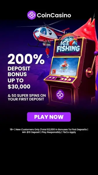 Кадр рекламы CoinCasino