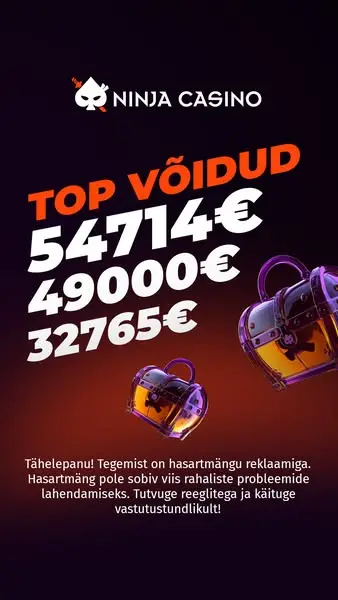 Кадр рекламы NinjaCasino Estonia