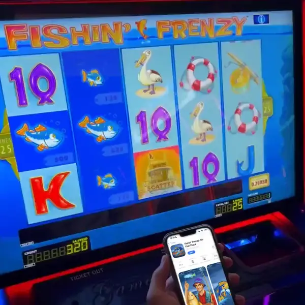 Кадр рекламы Fishin' Frenzy