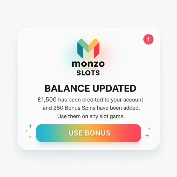 Кадр рекламы Monzo Slots