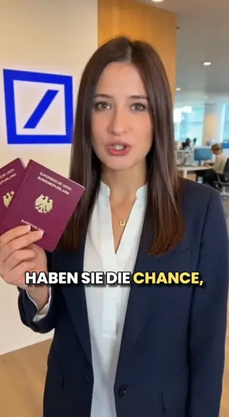 Кадр рекламы Deutsche Bank.