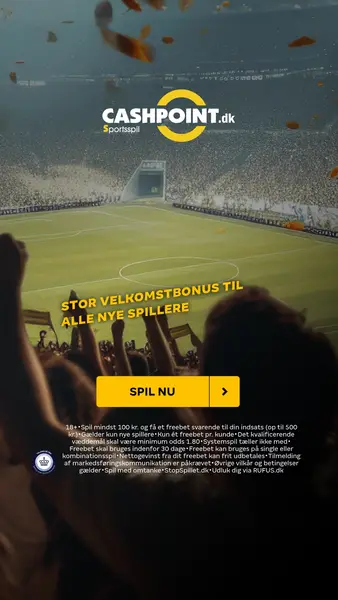 Кадр рекламы Cashpoint Sportsspil Danmark
