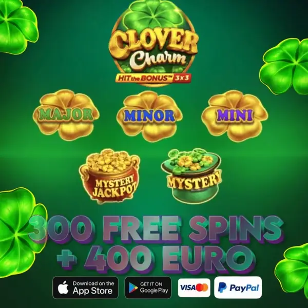 Кадр рекламы Clovers Megaways