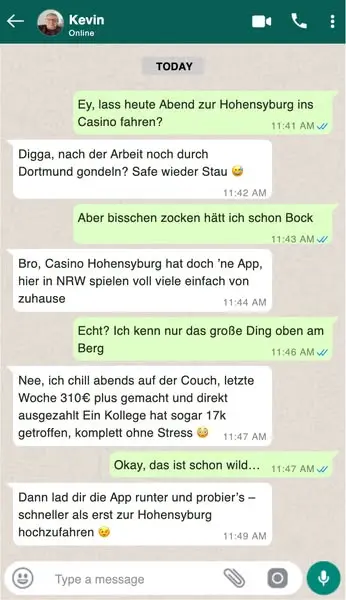 Кадр рекламы Casino Duisburg