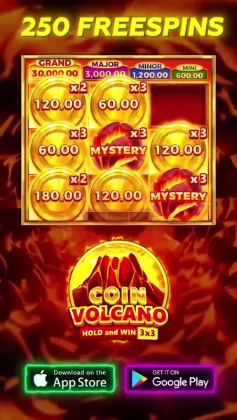 Кадр рекламы Slot Coin Volcano