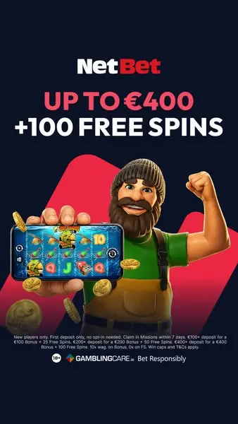 Кадр рекламы NetBet Ireland