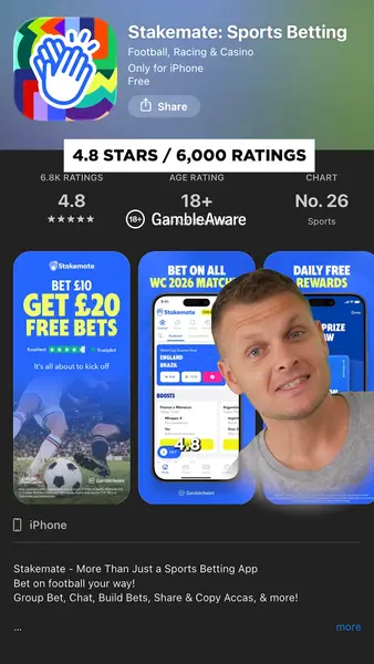 Кадр рекламы Stakemate UK