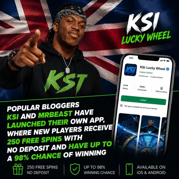Кадр рекламы KSI Lucky Wheel