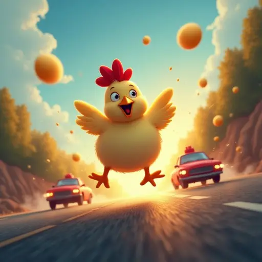 Кадр рекламы Chicken Rush Adventures