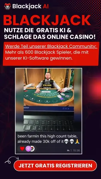 Кадр рекламы Blackjack-AI.com
