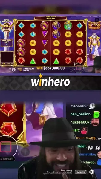 Кадр рекламы WinHero EU Casino