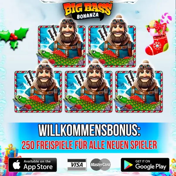 Кадр рекламы Big Bass Bonanza Christmas