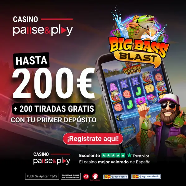 Кадр рекламы Casinopauseandplay.es