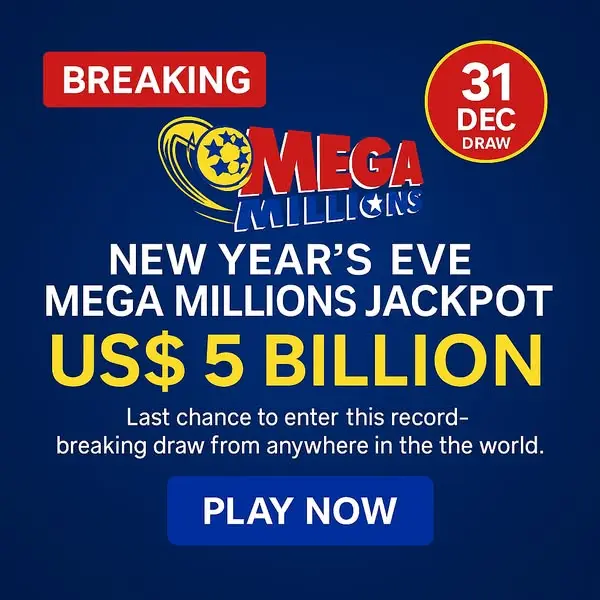 Кадр рекламы Mega Lottery USA