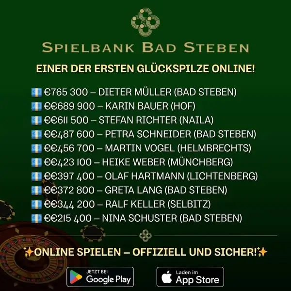 Кадр рекламы Spielbanken Deutschland Online
