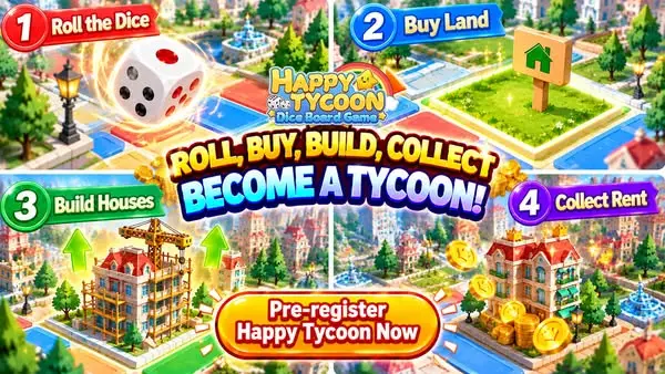 Кадр рекламы Happy Tycoon: Dice Board Game