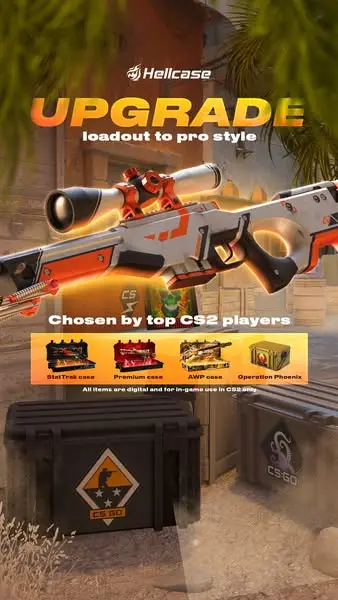Кадр рекламы CS:GO Hellcase