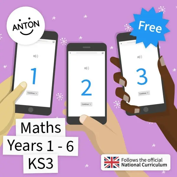 Кадр рекламы ANTON - the free learning app for school