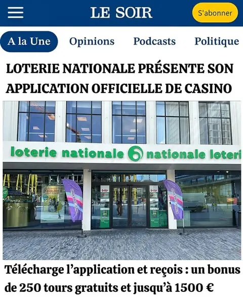 Кадр рекламы Belgie - Nationale Online