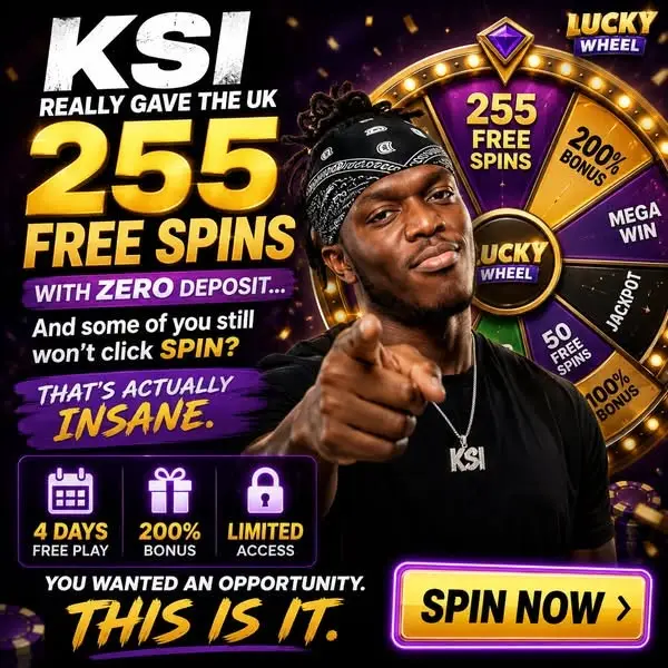 Кадр рекламы KSI Lucky Wheel