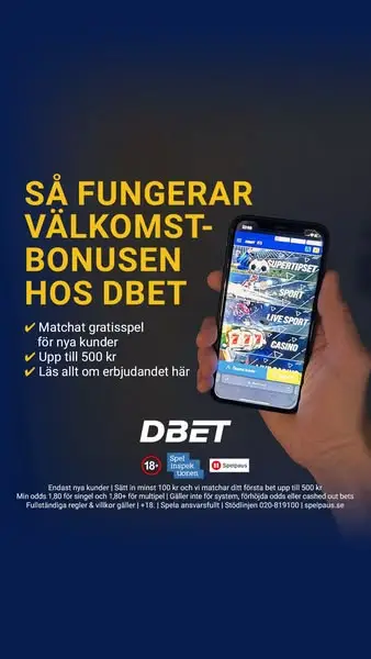 Кадр рекламы Allt om betting