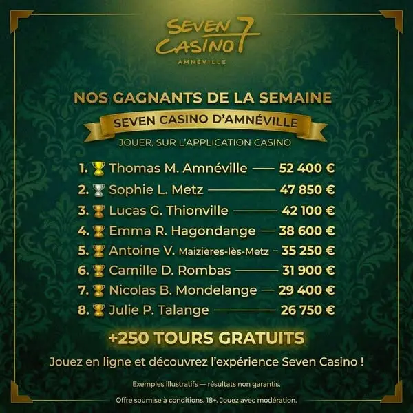 Кадр рекламы Guide Seven Casino d’Amnéville